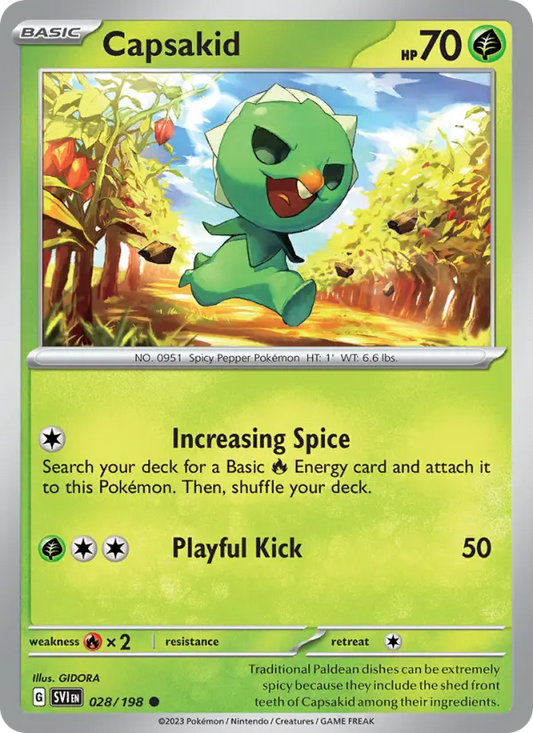 Capsakid 28 Scarlet & Violet Pokesingles