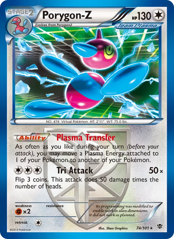 Porygon-Z 74 Plasma Blast Pokesingles