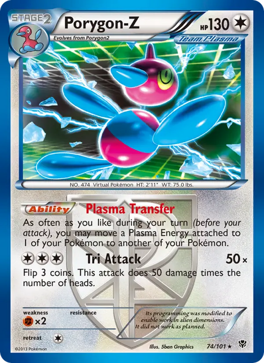 Porygon-Z 74 Plasma Blast Pokesingles