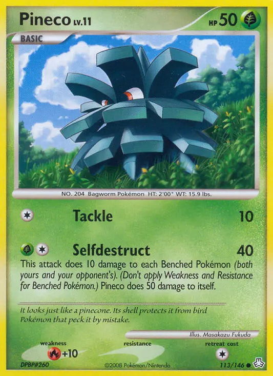 Pineco 113 Legends Awakened Pokesingles