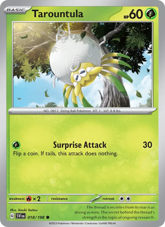 Tarountula 18 Scarlet & Violet Pokesingles