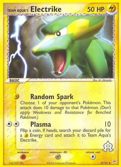 Team Aqua's Electrike 27 Team Magma vs Team Aqua Pokesingles