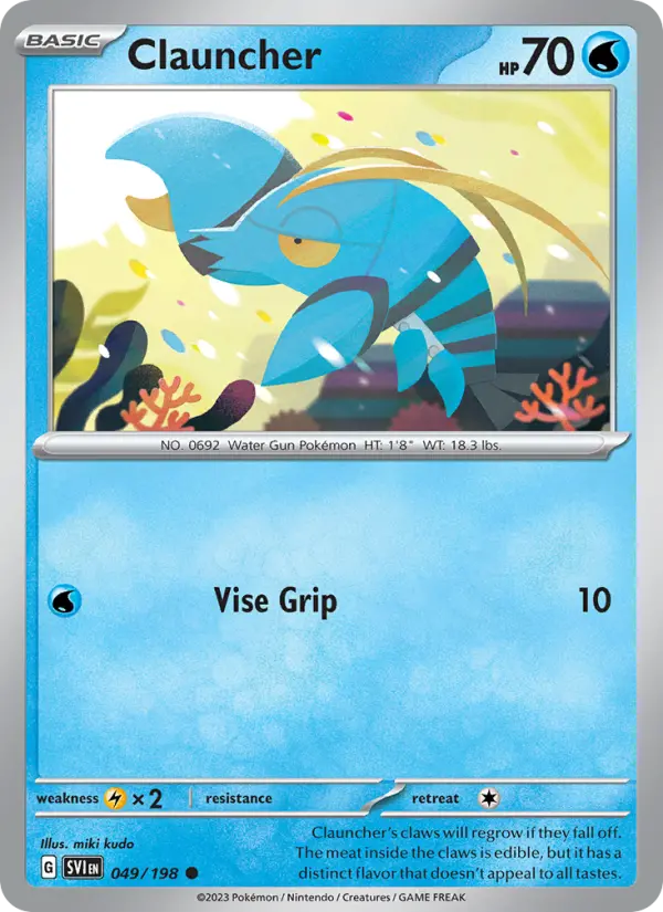 Clauncher 49 Scarlet & Violet Pokesingles