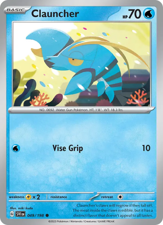 Clauncher 49 Scarlet & Violet Pokesingles