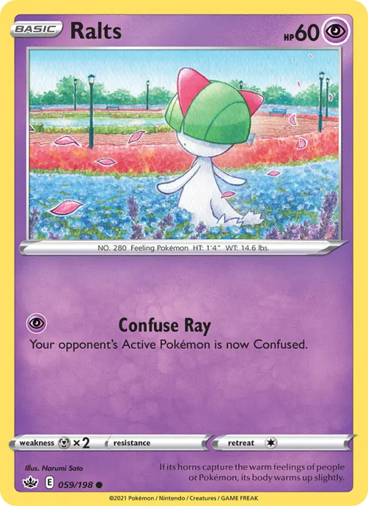 Ralts 59 Chilling Reign Pokesingles