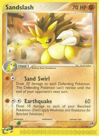 Sandslash 21 Sandstorm Pokesingles