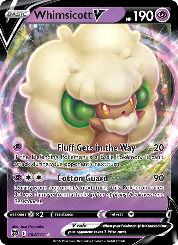 Whimsicott V 64 Brilliant Stars Pokesingles