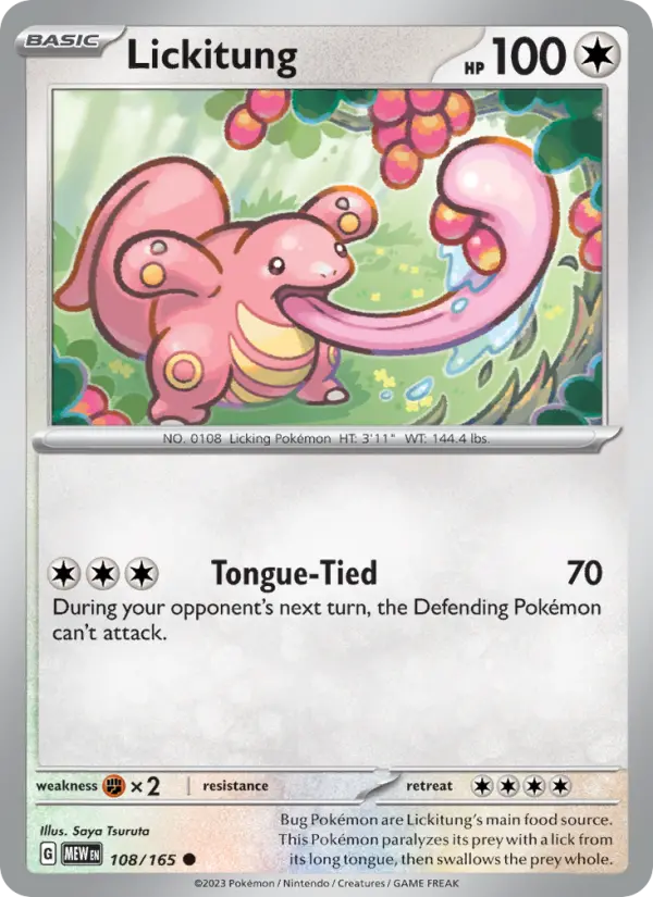 Lickitung 108 151 Pokesingles