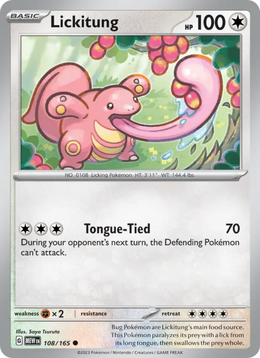 Lickitung 108 151 Pokesingles