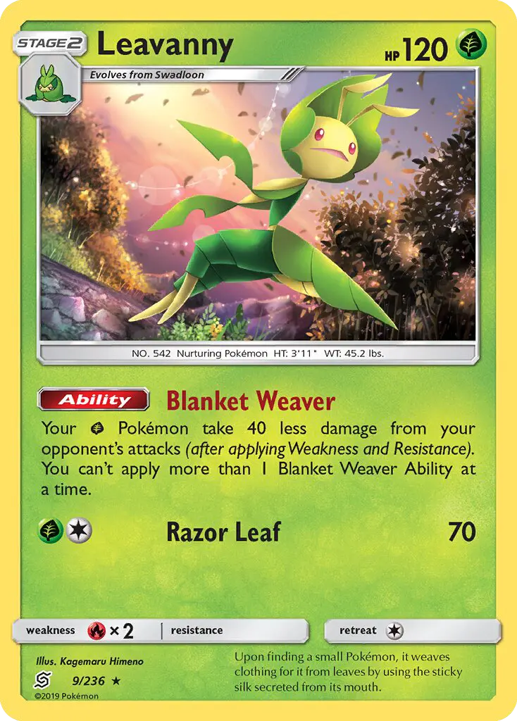 Leavanny 9 Unified Minds Pokesingles