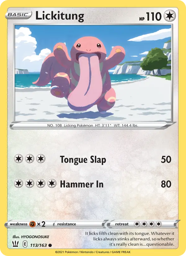 Lickitung 113 Battle Styles Pokesingles