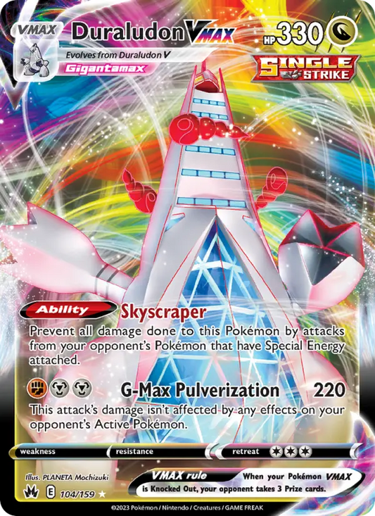 Duraludon VMAX 104 Crown Zenith Pokesingles