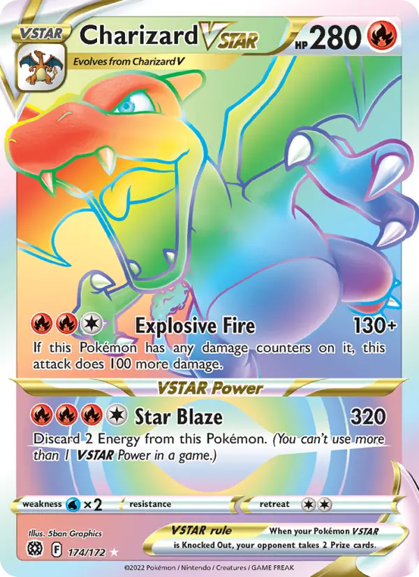 Charizard VSTAR 174 Brilliant Stars Pokesingles