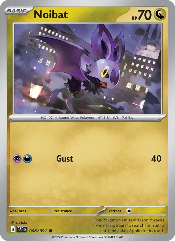 Noibat 68 Paldean Fates Pokesingles