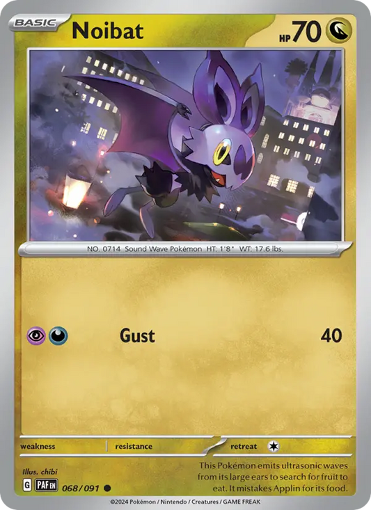 Noibat 68 Paldean Fates Pokesingles