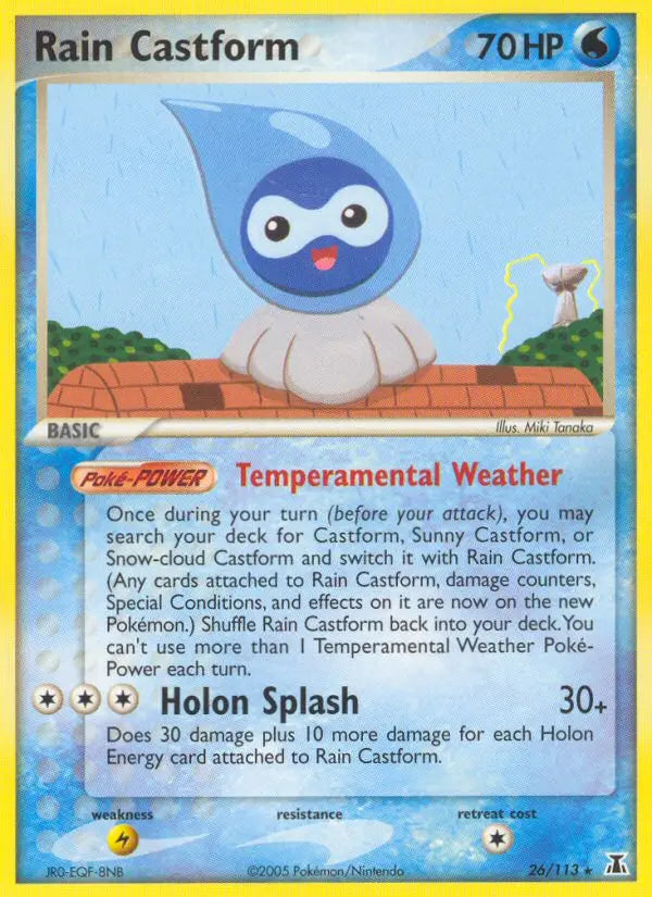 Rain Castform 26 Delta Species Pokesingles