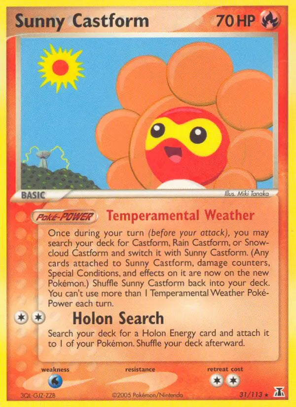 Sunny Castform 31 Delta Species Pokesingles