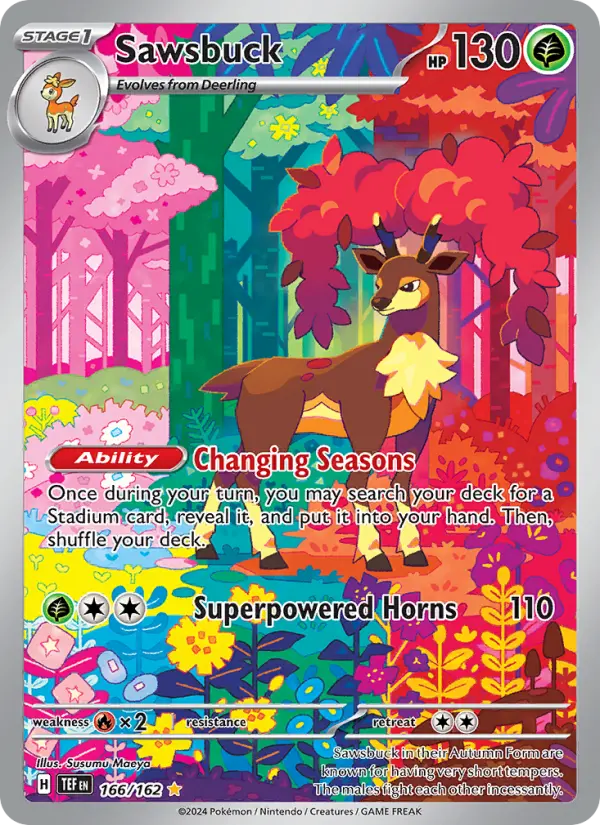 Sawsbuck 166 Temporal Forces Pokesingles