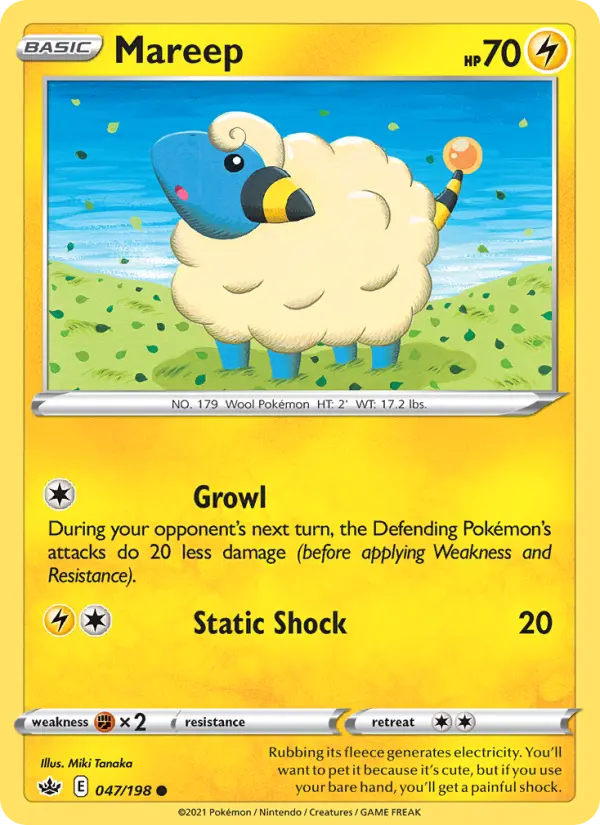 Mareep 47 Chilling Reign Pokesingles