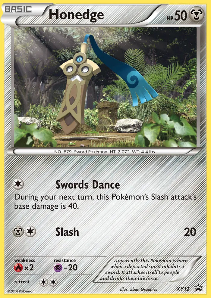 Honedge XY12 XY Black Star Promos Pokesingles