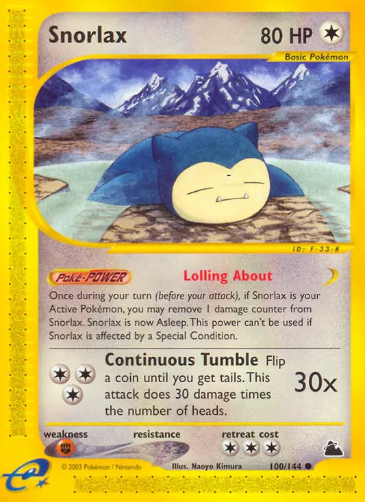 Snorlax 100 Skyridge Pokesingles