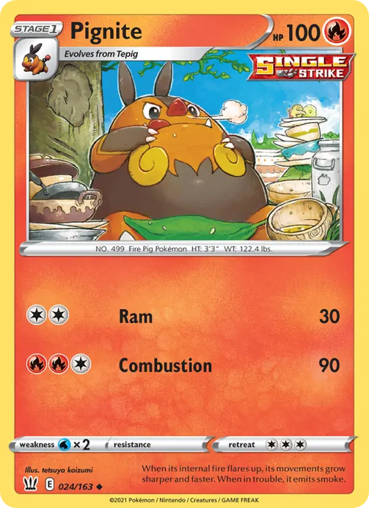 Pignite 24 Battle Styles Pokesingles