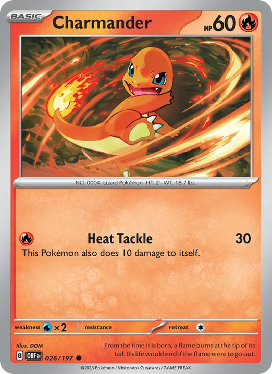 Charmander 26 Obsidian Flames Pokesingles