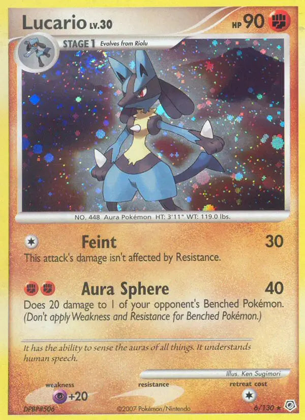 Lucario 6 Diamond & Pearl Pokesingles