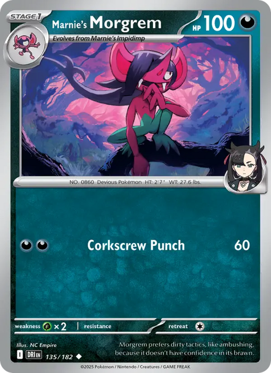 Marnie's Morgrem 135 Destined Rivals Pokesingles