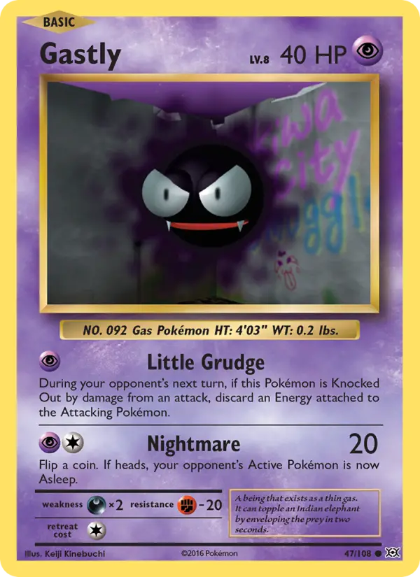 Gastly 47 Evolutions Pokesingles