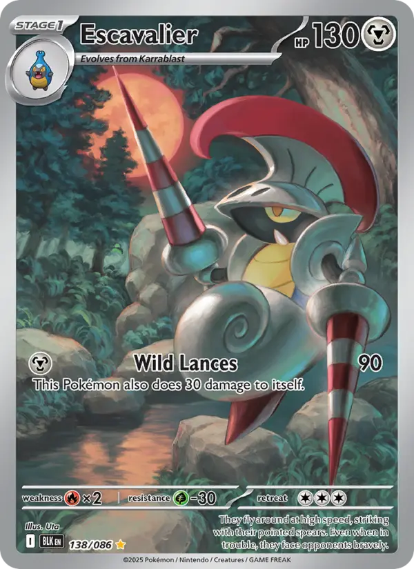Escavalier 138 Black Bolt Pokesingles
