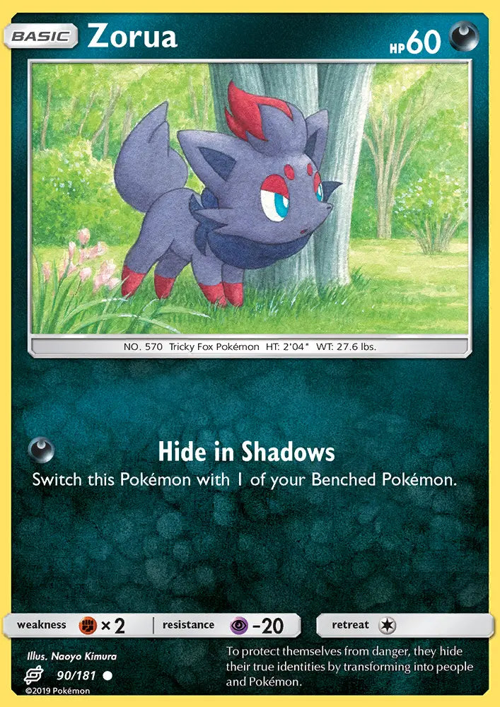Zorua 90 Team Up Pokesingles