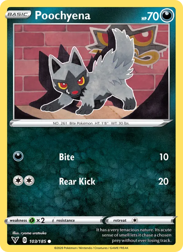 Poochyena 103 Vivid Voltage Pokesingles