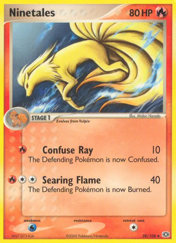 Ninetales 38 Emerald Pokesingles