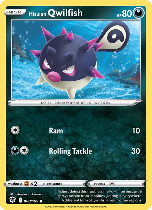 Hisuian Qwilfish 88 Astral Radiance Pokesingles