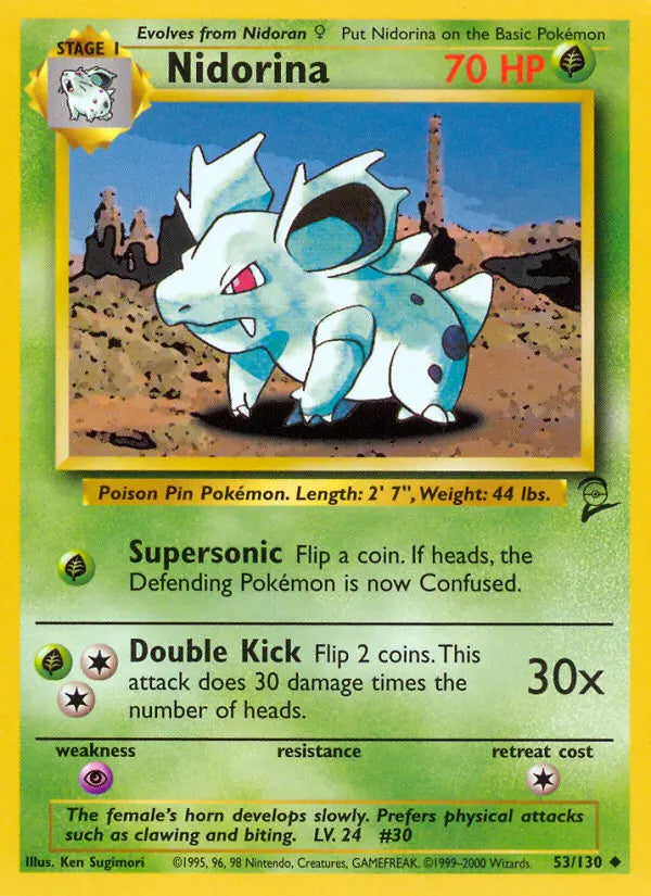 Nidorina 53 Base Set 2 Pokesingles