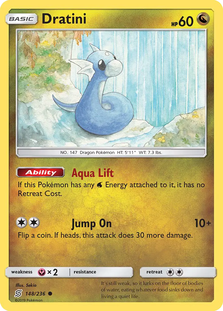 Dratini 148 Unified Minds Pokesingles