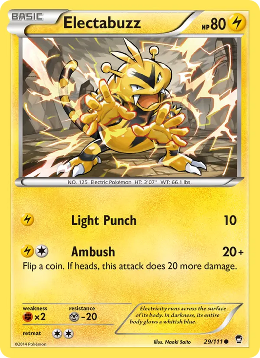 Electabuzz 29 Furious Fists Pokesingles