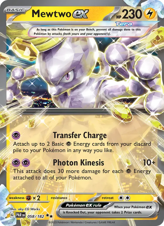 Mewtwo ex 58 Paradox Rift Pokesingles