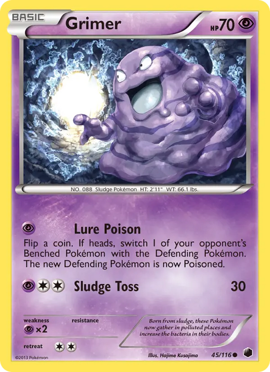 Grimer 45 Plasma Freeze Pokesingles