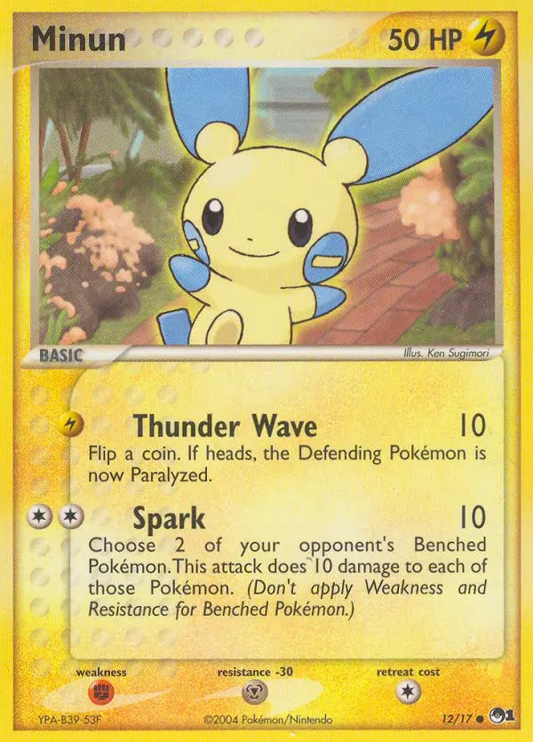 Minun 12 POP Series 1 Pokesingles