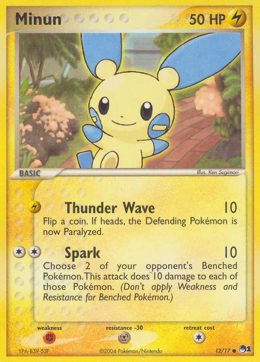 Minun 12 POP Series 1 Pokesingles