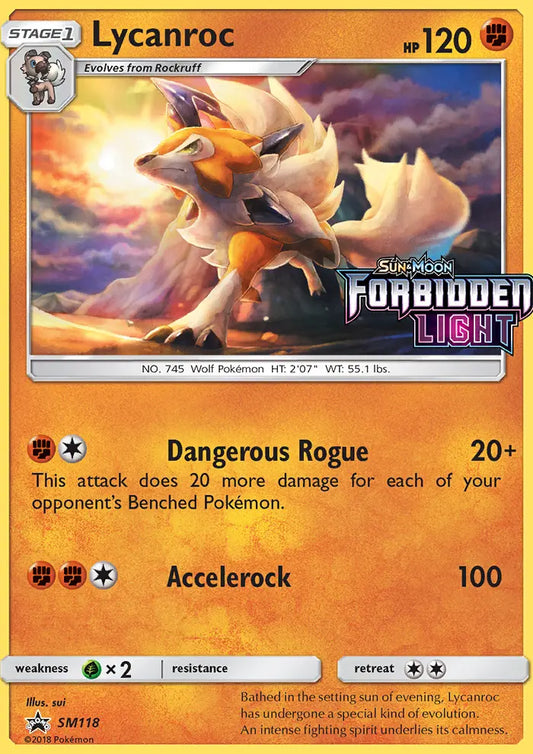 Lycanroc SM118 SM Black Star Promos Pokesingles