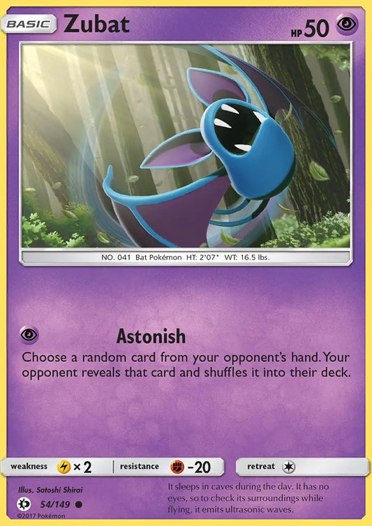 Zubat 54 Sun & Moon Pokesingles