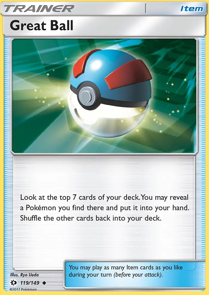 Great Ball 119 Sun & Moon Pokesingles