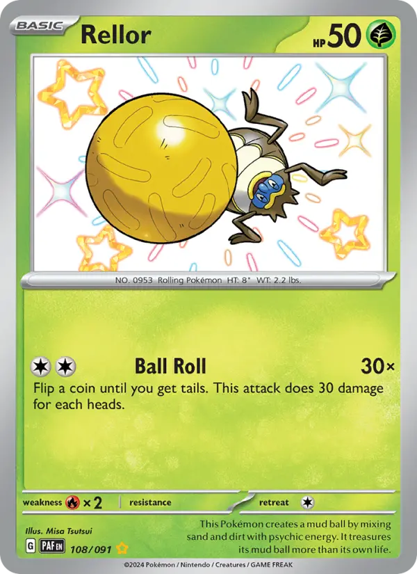 Rellor 108 Paldean Fates Pokesingles