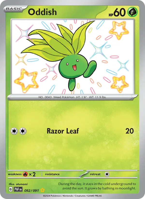 Oddish 92 Paldean Fates Pokesingles