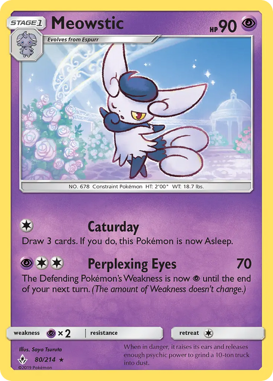 Meowstic 80 Unbroken Bonds Pokesingles
