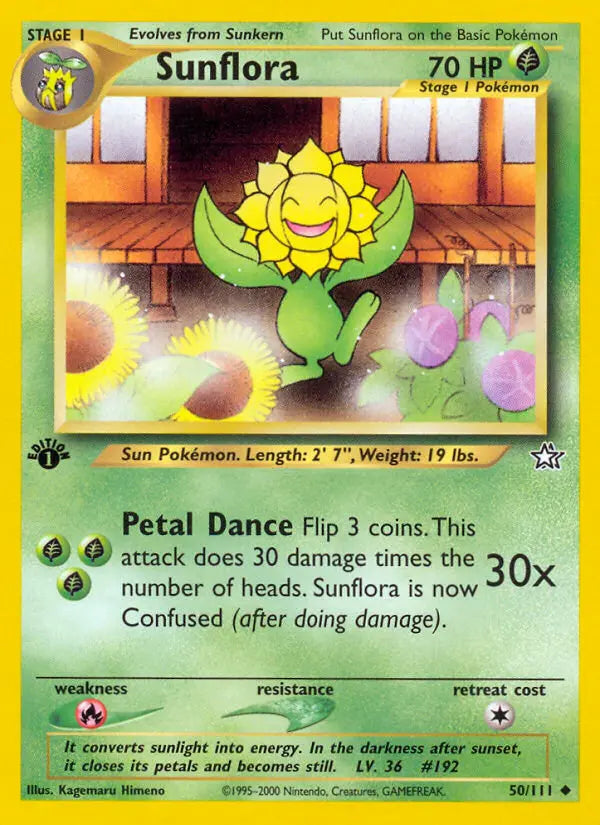 Sunflora 50 Neo Genesis Pokesingles
