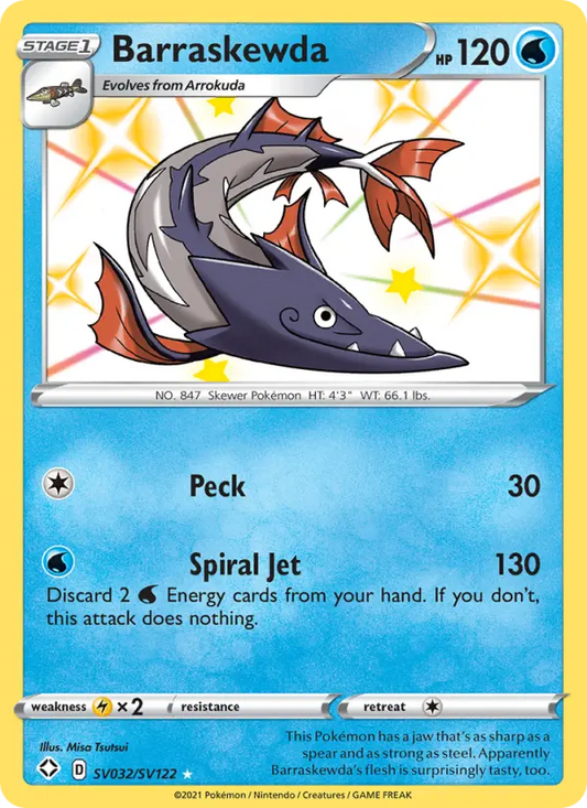 Barraskewda SV032 Shining Fates Pokesingles